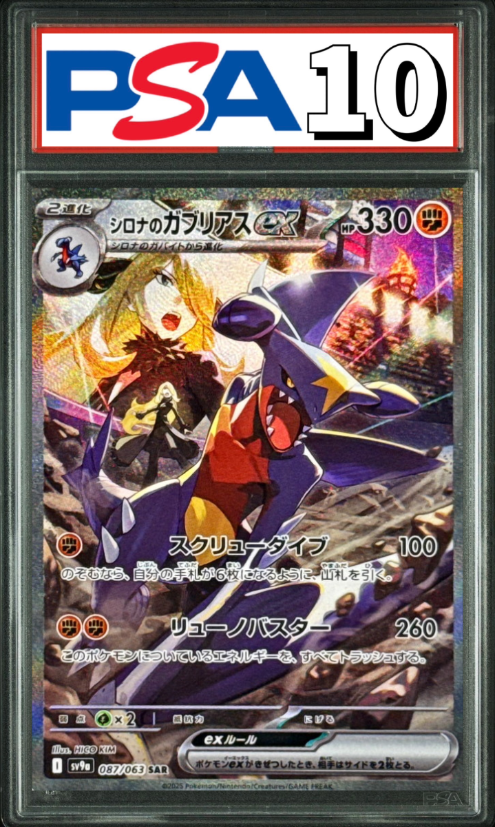 シロナのガブリアスex SAR 087/063 PSA10